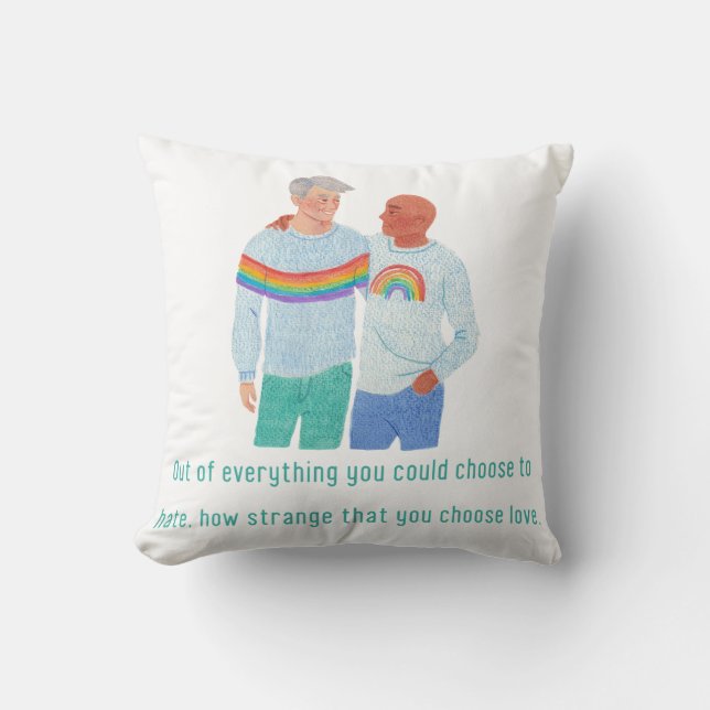 Almofada Arte do Orgulho LGBTQ+ (Frente)