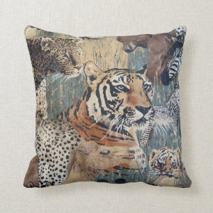 Almofada Arte do travesseiro decorativo dos animais