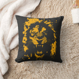 Almofada Arte esmagadora de leões arruinados