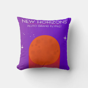 Almofada Arte espacial do grande sobrevoo de Plutão da New 