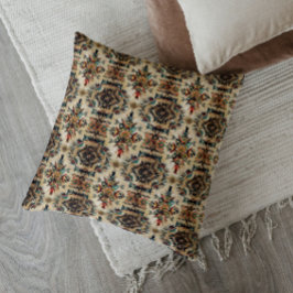 Almofada Arte Étnica Tribal Padrão Vintage Indígena America