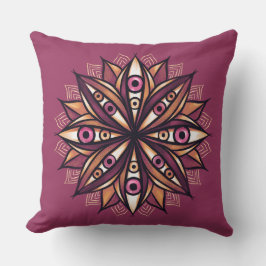 Almofada Arte Flor Psicodélica com Olhos Crepáveis Trippy