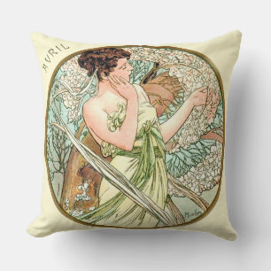 Almofada Arte Francesa Nouveau Abril Cushion