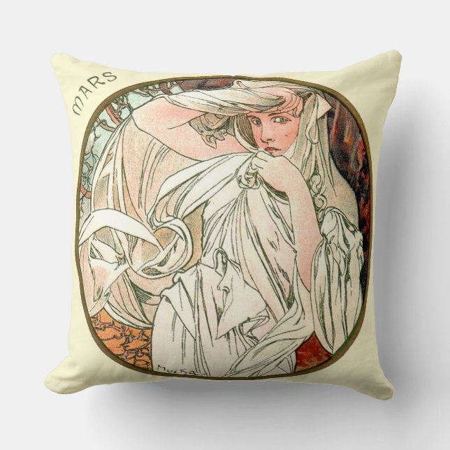 Almofada Arte Francesa Nouveau March Cushion (Frente)