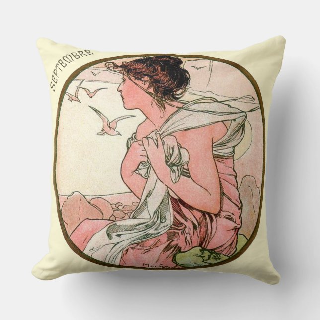 Almofada Arte Francesa Nouveau Setembro Cushion (Frente)