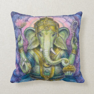 Almofada Arte Hindu do espiritual de Ganesha do elefante do