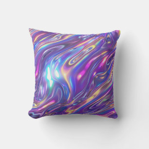 Almofada Arte Holográfica Design Futurística e Shimmering
