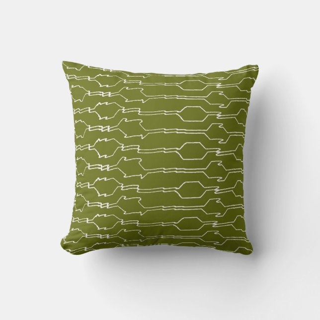 Almofada arte linear floresta (Frente)