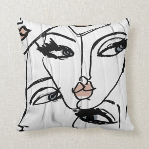 Almofada Arte minimalista das mulheres