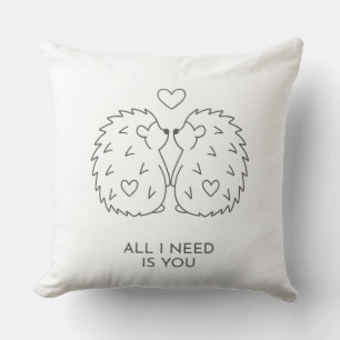 Almofada Arte Minimalista de Casal de Bebê Animal – Present