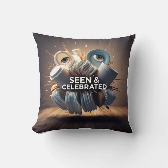 Almofada Arte Moderna 3D Mãe: "Todo Dia Eu Te Amo" (Frente)