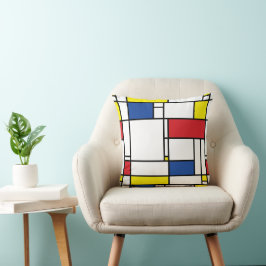 Almofada Arte Moderna De Stijl Geométrica Minimalista Mondr