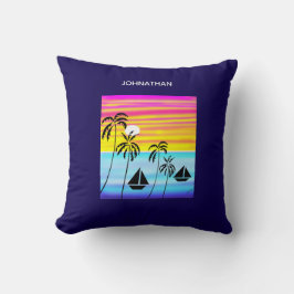 Almofada Arte Moderna - Marcha Tropical Sunset
