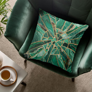 Almofada Arte Mosaica - Mármore Verde Malachite