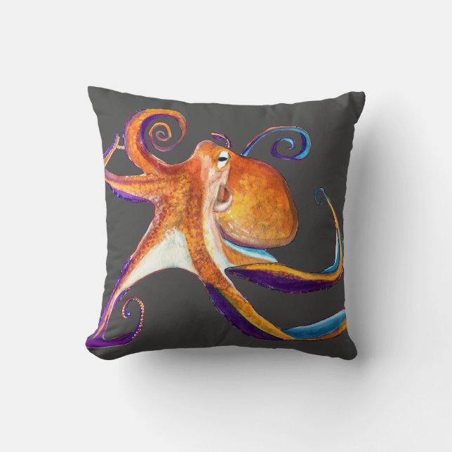 Almofada Arte octopus sealife (Frente)