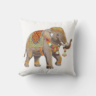 Almofada Arte Ornata do Elefante Real Tailandês Tradicional