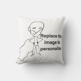 Almofada Arte Personalizada de Crianças para Família e Amig