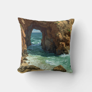 Almofada Arte pixel caverna oceânica