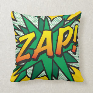 Almofada Arte Pop de Quadrinhos Divertidos e Retrô ZAP POP