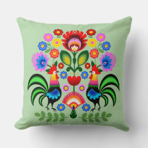 Arte popular polonesa - padrão dos bordados florai