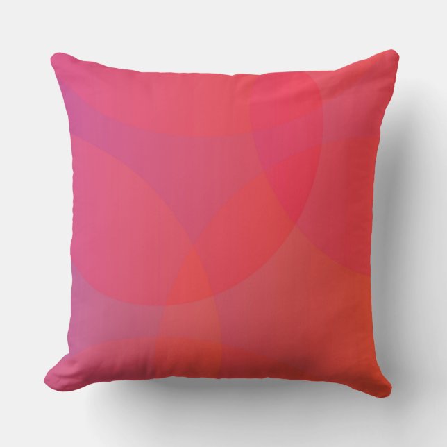 Almofada Arte rosa, laranja, moderna, simples, legal, moder (Frente)