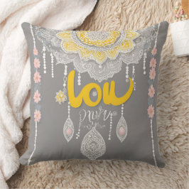 Almofada Arte Sunny Cinza Lace AI
