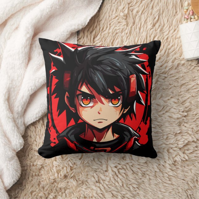 Almofada Arte Supernatural: Menino Anime (Cobertor)