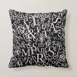 Almofada Arte tipográfica