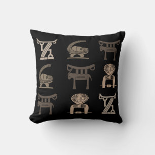Almofada Arte tribal abstrata africana