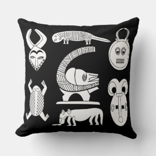 Almofada Arte tribal abstrata africana