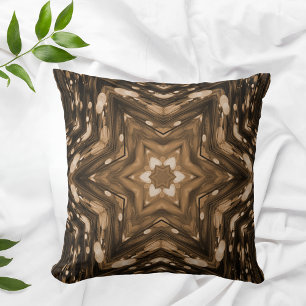 Almofada Artista Marrom Modern Trendy Watercolor