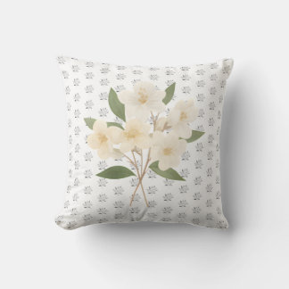 Almofada Artistic Botanical Jasmine Flower Accent
