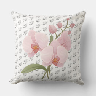 Almofada Artistic Botanical Orchid Flower Accent Pillow