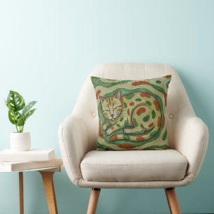 Almofada Artistic Calico Cat Camouflage Abstract Pattern