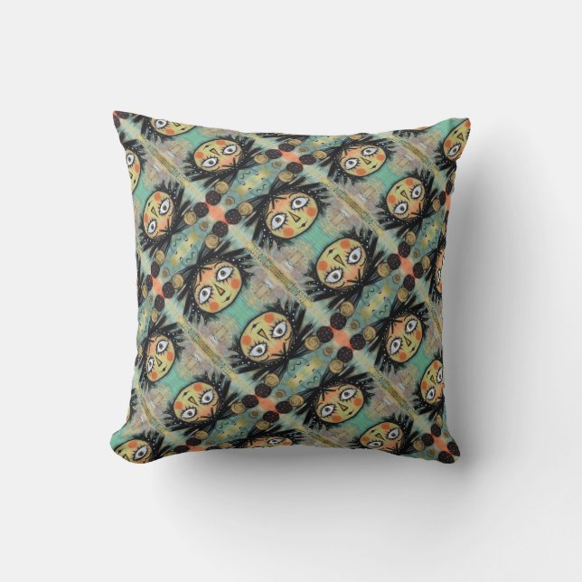 Almofada ArtLady 14 Encantada e angustiada (Frente)