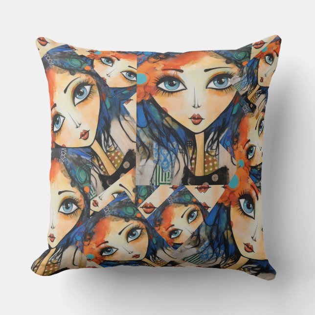 Almofada ArtLady 31 Encantadora e angustiado (Frente)