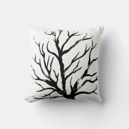 Almofada Árvore autóctone Lino Impressão