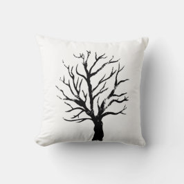 Almofada Árvore autóctone Lino Impressão