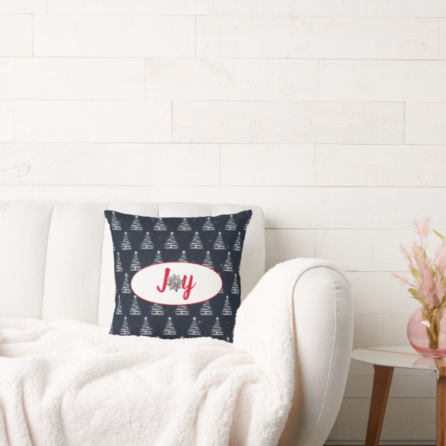 Almofada árvore branca de natal (Sofá)