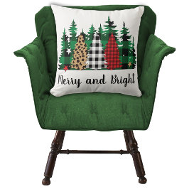 Almofada Árvore de impressão do Leopardo da feliz e do Brig