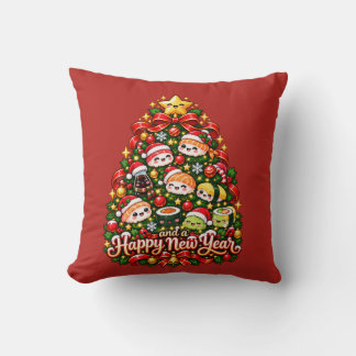 Almofada Árvore de Natal de Sushi Kawaii