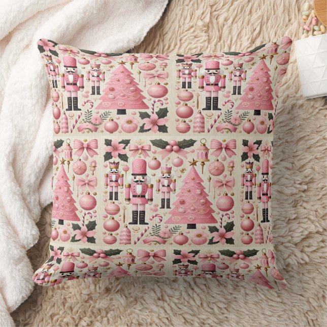 Almofada Árvore de Natal do Quebra-Nozes Rosa  (Cobertor)