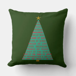 Almofada Árvore de Natal dos Nomes de Jesus