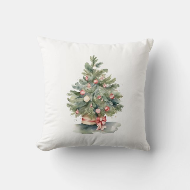 Almofada Árvore de Natal Elegante (Frente)