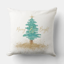 Árvore de Natal em Aquarela "Alegre e Brilhante"