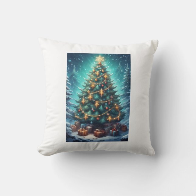 Almofada Árvore de Natal Fantasia (Frente)