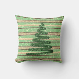 Almofada Árvore de Natal Festiva Snowy