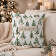 Árvore de Natal Personalizada em Aquarela Nome 