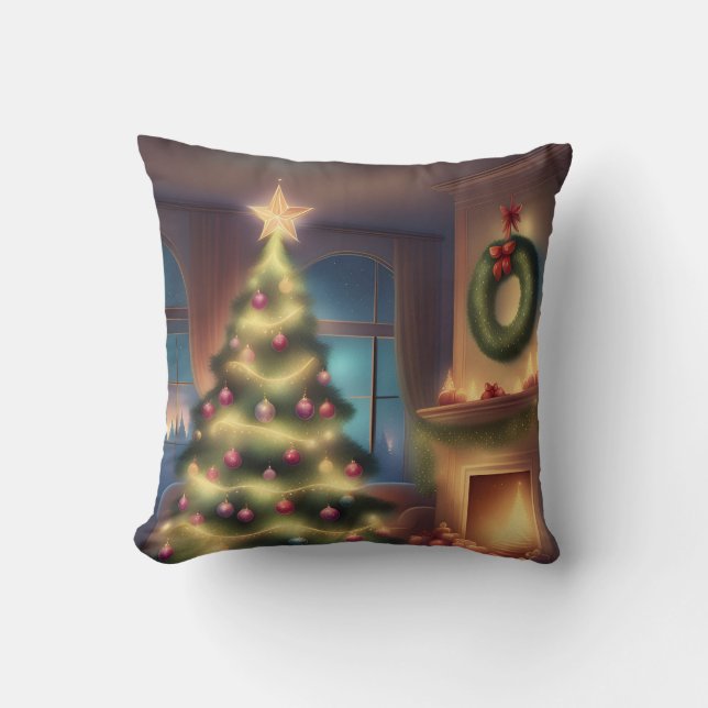 Almofada Árvore de Natal quente (Frente)