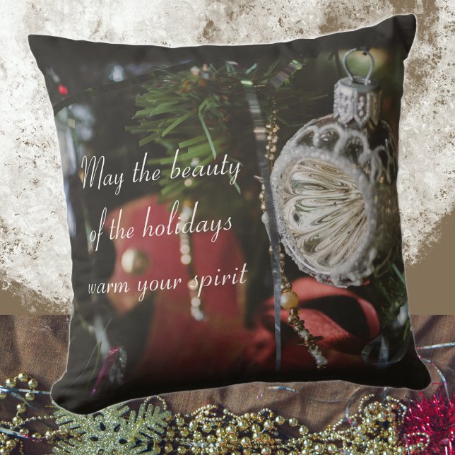 Almofada Árvore de Natal retrógrada escura (Criador carregado)